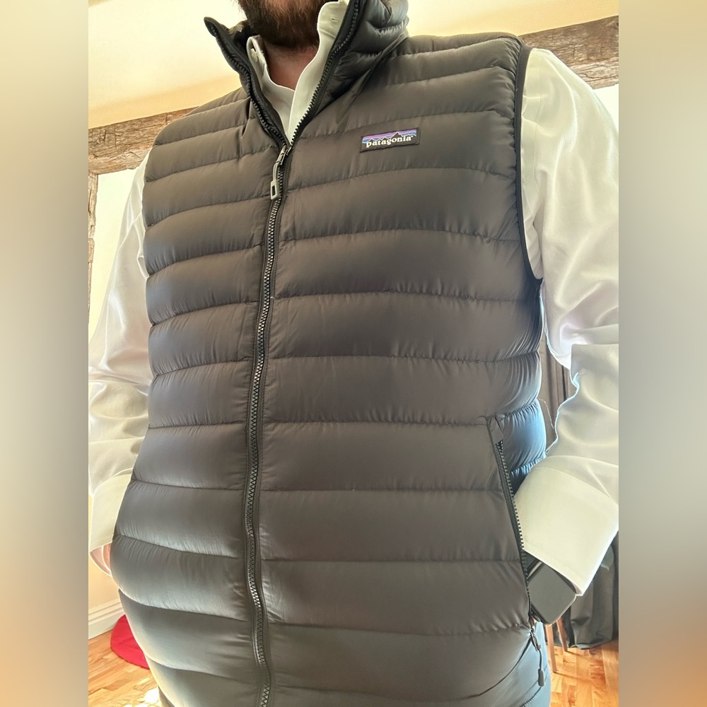 Black Patagonia Down Sweater Vest